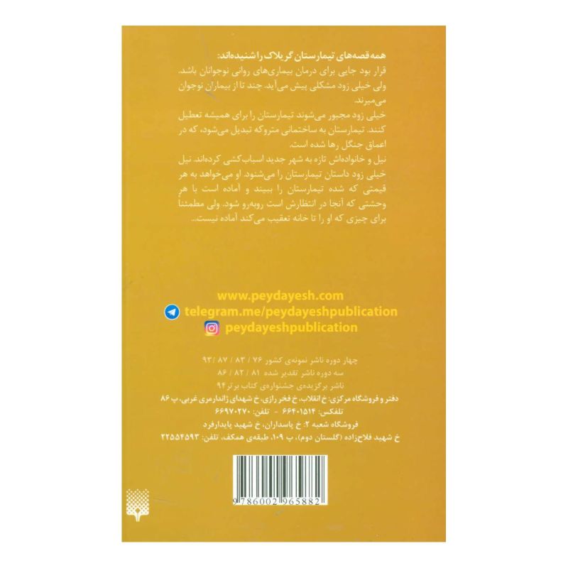 کتاب تیمارستان گریلاک اثر دن پابلوکی انتشارات پیدایش