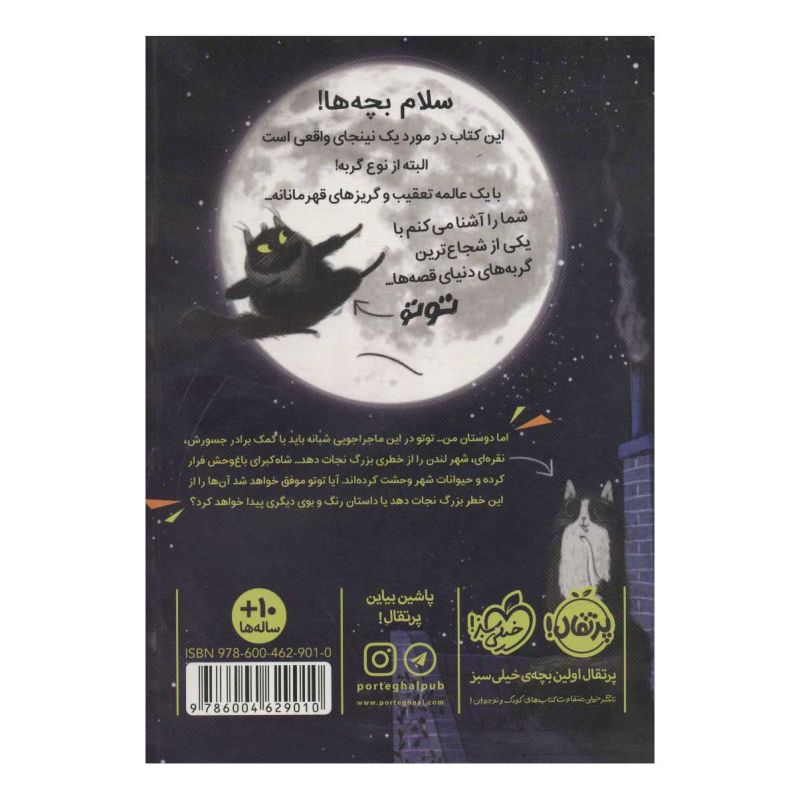 کتاب توتو گربه ی نینجا 1 اثر درموت اولیری انتشارات پرتقال