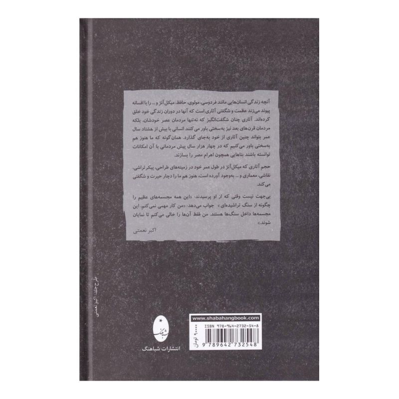 کتاب زندگی و آثار میکل آنژ اثر مارسل بریون انتشارات شباهنگ