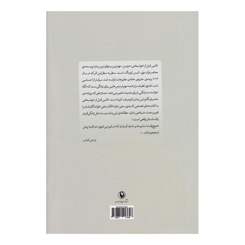 کتاب کمی قبل از خوشبختی اثر انیس لودیگ انتشارات مروارید
