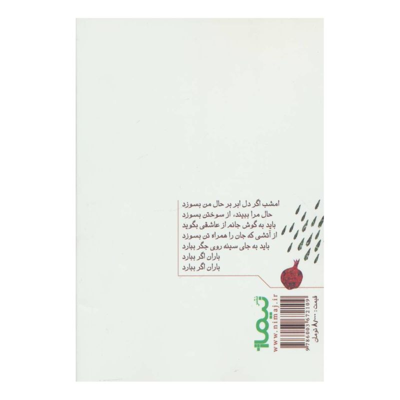 کتاب باران اگر ببارد اثر غلامرضا طریقی انتشارات نیماژ
