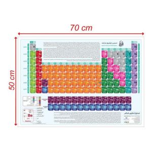 کتاب پوستر وایت بردی جدول تناوبی (70*50) انتشارات اندیشه کهن