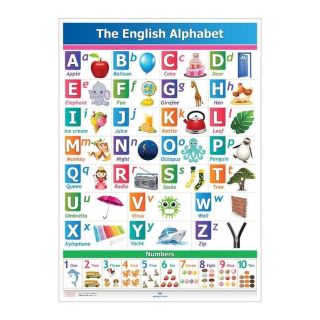 کتاب پوستر وایت بردی الفبای انگلیسی (70*50) انتشارات اندیشه کهن