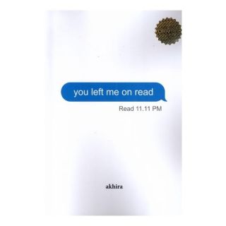 کتاب You left me on read اثر آکیرا انتشارات زبان ما