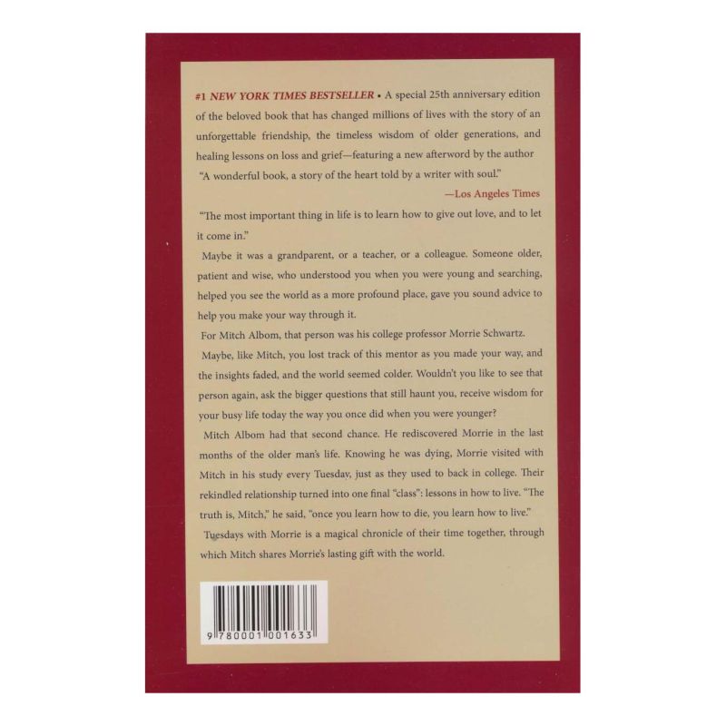 کتاب Tuesdays with Morrie اثر میچ آلبوم انتشارات زبان ما