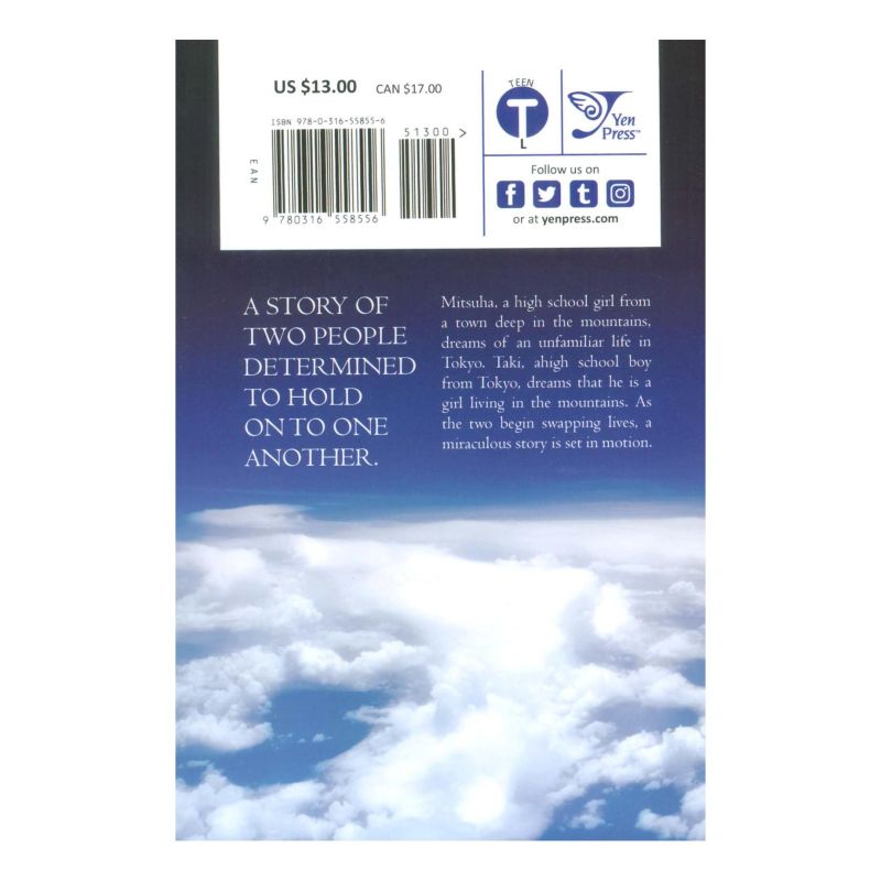 کتاب your name 01 اثر ماکوتو شینکای انتشارات زبان ما