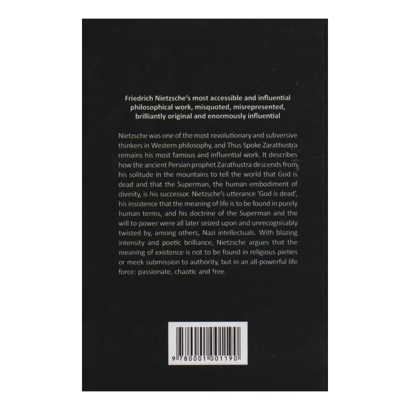 کتاب Thus Spoke Zarathustra اثر فردریش نیچه انتشارات زبان ما
