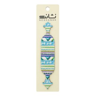 بوک مارک چوبی طرح کاشی سحر آمیز برند نشانک