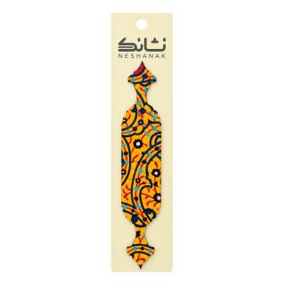 بوک مارک چوبی طرح نقش نارنج برند نشانک
