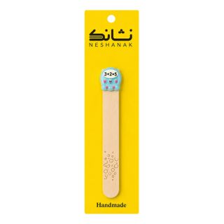 بوک مارک چوبی طرح ماشین حساب برند نشانک