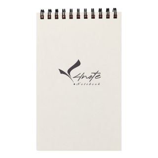 دفترچه یادداشت 10*15 خط دار سیمی جلد سخت فانتزی Pastel فورنوت فسفری