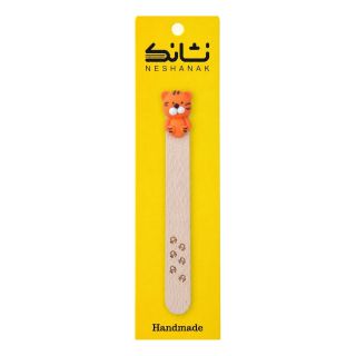 بوک مارک چوبی طرح ببری بادکنکی برند نشانک