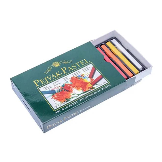 پاستل گچی 12 رنگ برند پژواک